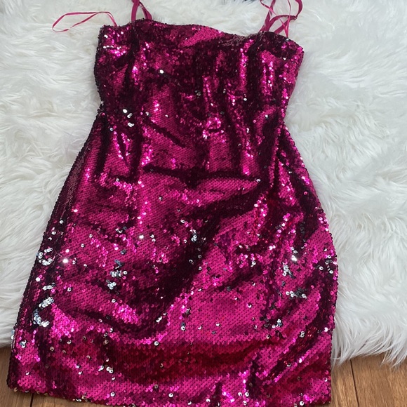 Endless Rose Pink Sequin Dress - Picture 3 of 4